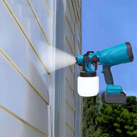 Pistola de Pintura Elétrica Sem Fio Spray Max – 42 000 RPM, Reservatório 1 L - LojaFerru