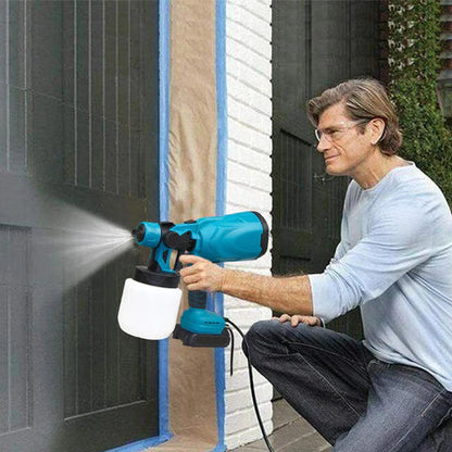 Pistola de Pintura Elétrica Sem Fio Spray Max – 42 000 RPM, Reservatório 1 L - LojaFerru
