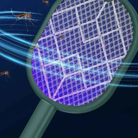 Raquete Elétrica Anti Mosquito com Led Ultravioleta - LojaFerru
