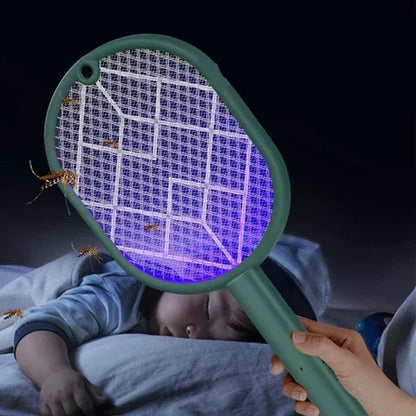 Raquete Elétrica Anti Mosquito com Led Ultravioleta - LojaFerru