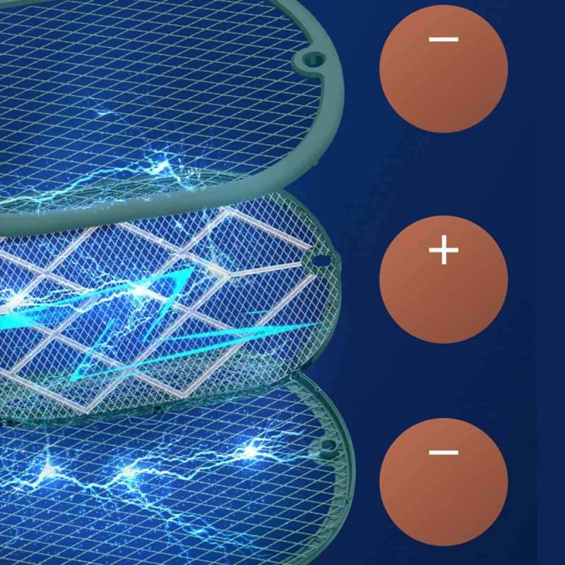Raquete Elétrica Anti Mosquito com Led Ultravioleta - LojaFerru