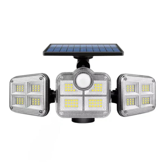 Refletor Led Solar Com 3 Cabeças 800W EcoLight - LojaFerru