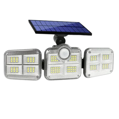 Refletor Led Solar Com 3 Cabeças 800W EcoLight - LojaFerru