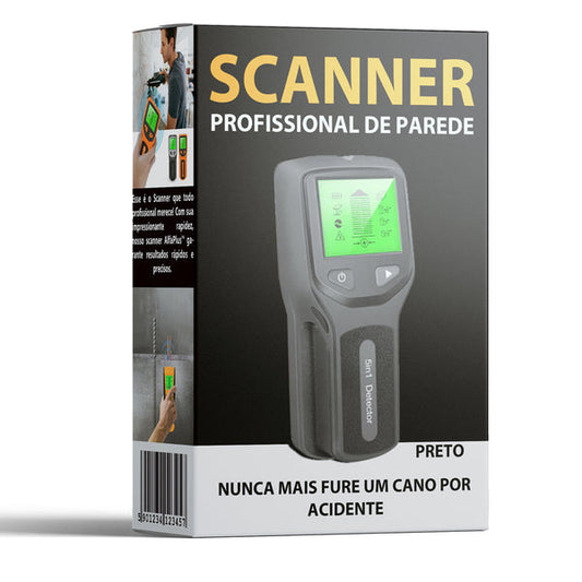 Scanner Profissional de Parede 3 em 1 – Metal, Madeira e Fios Energizados - LojaFerru