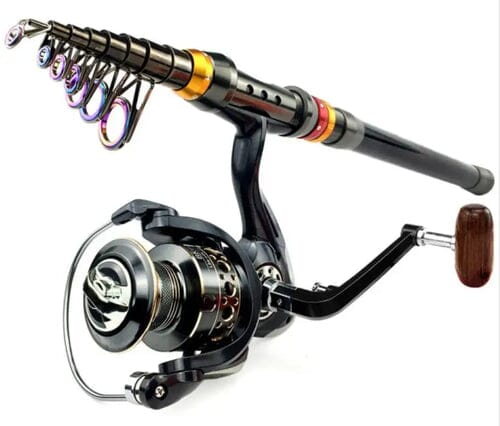 Vara de Pesca Telescópica Carbono – Leve, Compacta e Portátil - LojaFerru