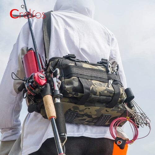 Bolsa Tática Pesca Multiuso: Impermeável e Ideal para Aventuras - LojaFerru