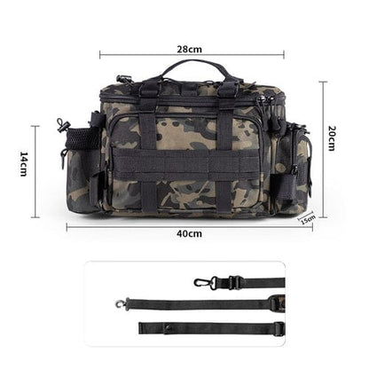 Bolsa Tática Pesca Multiuso: Impermeável e Ideal para Aventuras - LojaFerru