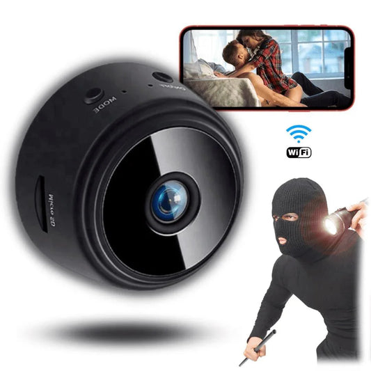 Mini Câmera de Segurança Full HD - WiFi - LojaFerru
